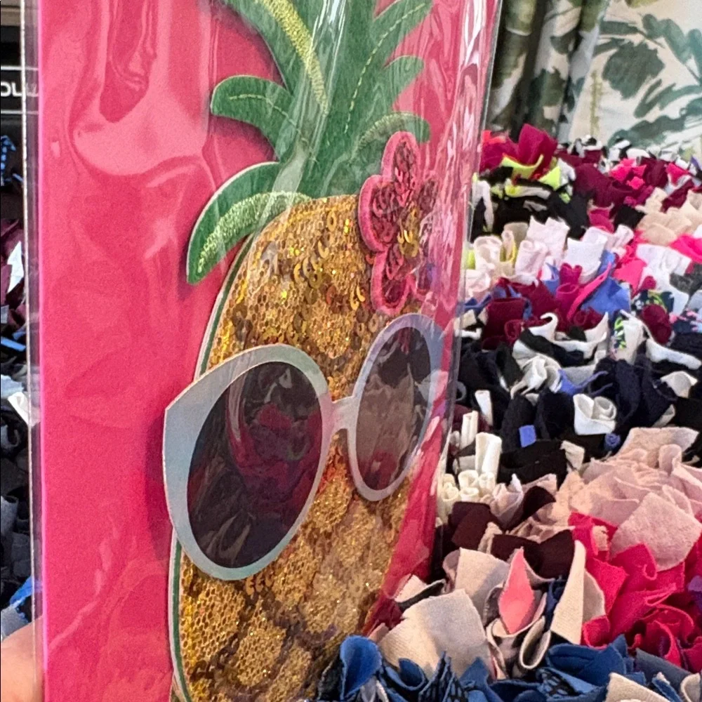 🆕Papyrus 3D Sequined Pineapple Birthday Greeting Card